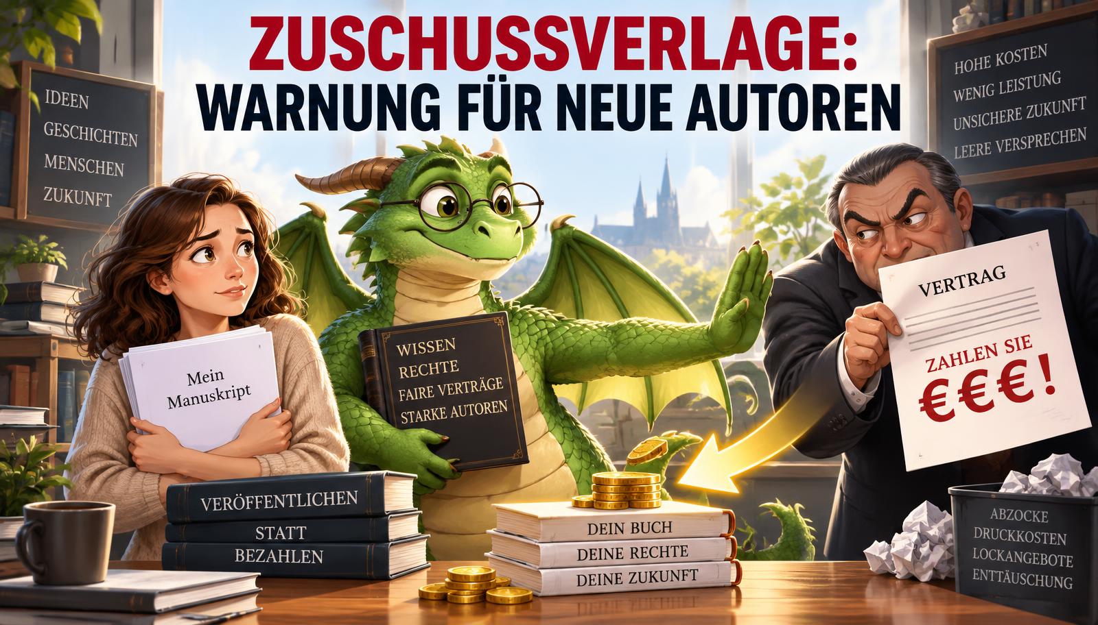 Zuschussverlage: Warnung an alle neuen Autorinnen und Autoren
